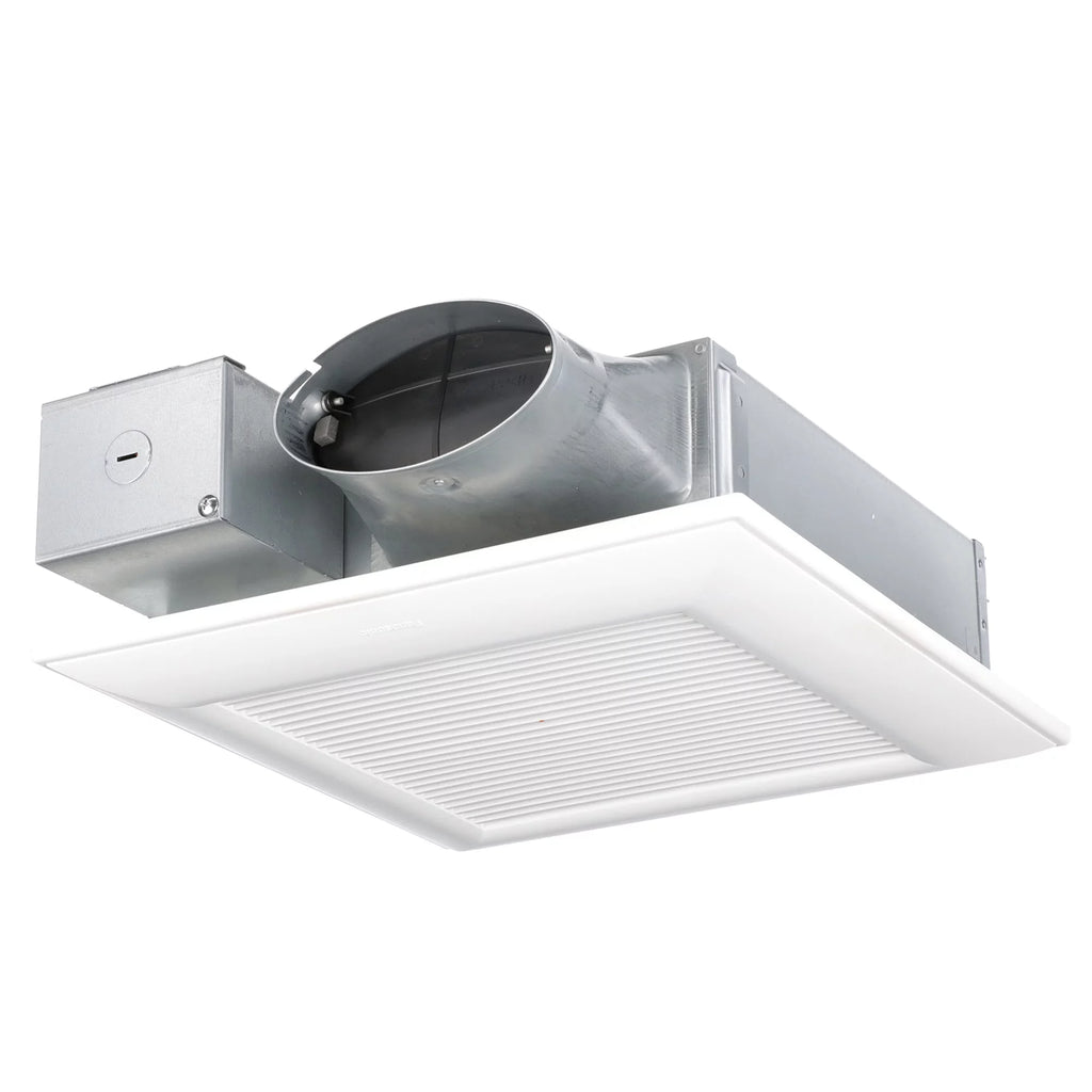 White Ceiling or Wall Exhaust Fan with Condensation Sensor F58059