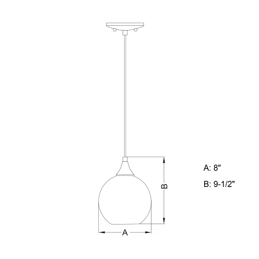 Satin Nickel Globe Mini Pendant Ceiling Light L596796