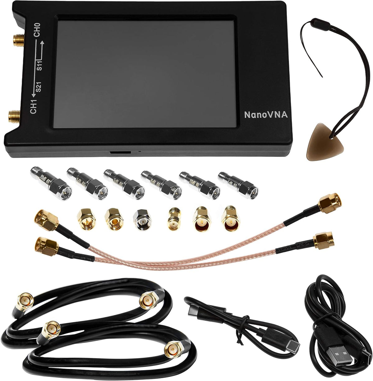 Vector Network Analyzer Kit 50kHz-1.5GHz Portable VNA with Calibration Kit, Pack of 2 Y8549