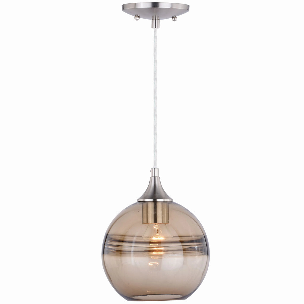 Satin Nickel Globe Mini Pendant Ceiling Light L596796