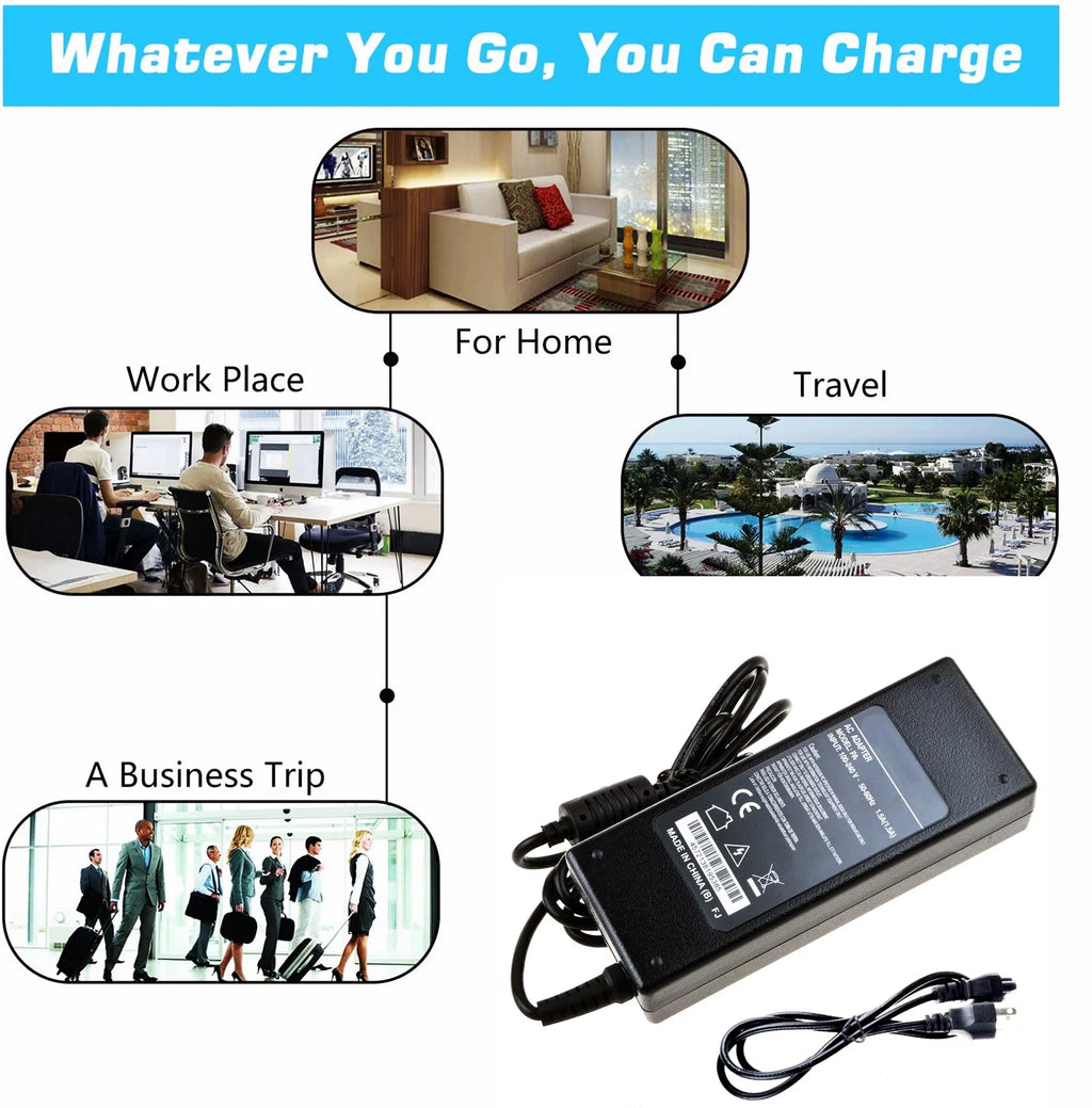 Compatible AC Adapter Charger Replacement Power Supply Cord Y300