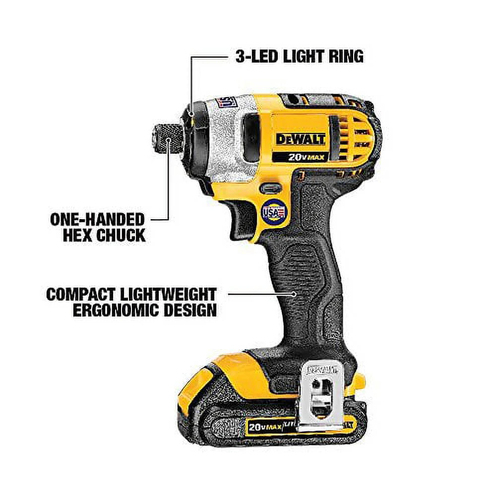 20V MAX Cordless Drill Driver/Impact Driver Combo Kit 1.3 Ah Lithium Ion J37415