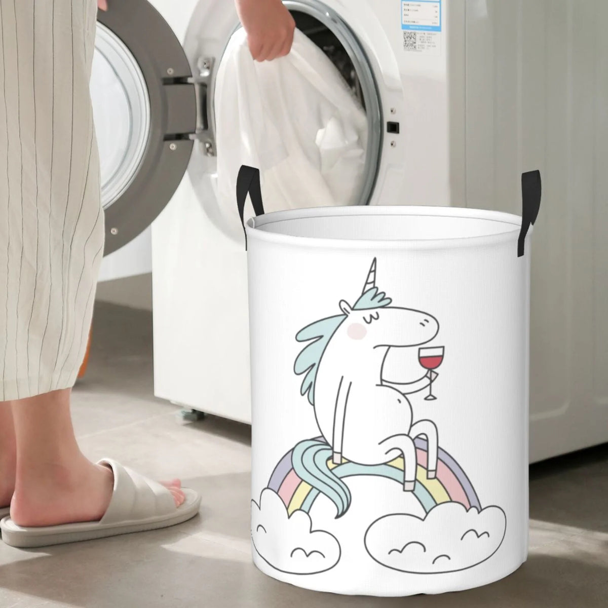 Waterproof Foldable Laundry Hamper with Handles Z5692