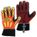 Orange Safety Cut Gloves with Long Neoprene Cuff M225765