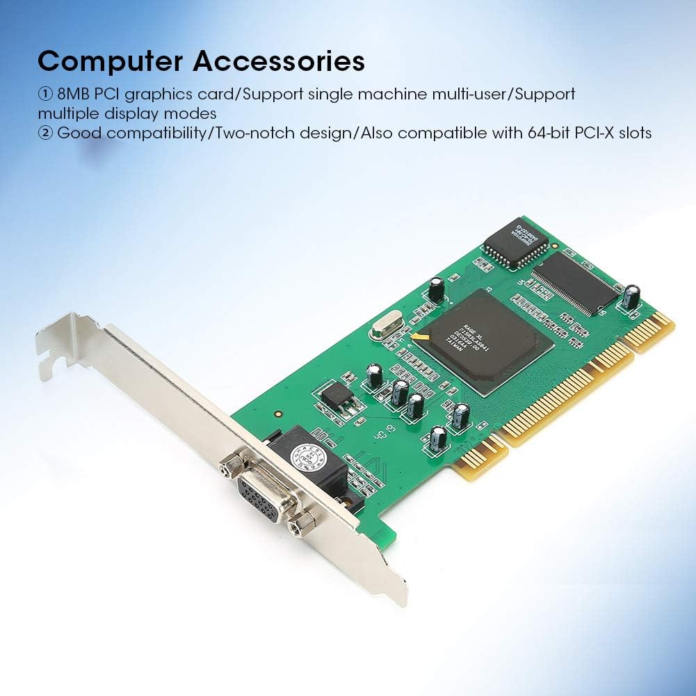 8MB 32Bit VGA PCI Low Profile Graphics Card C285