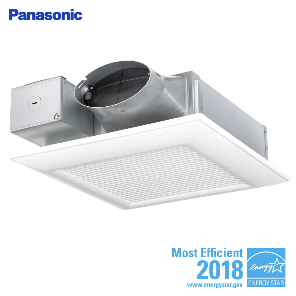 White Ceiling or Wall Exhaust Fan with Condensation Sensor F58059
