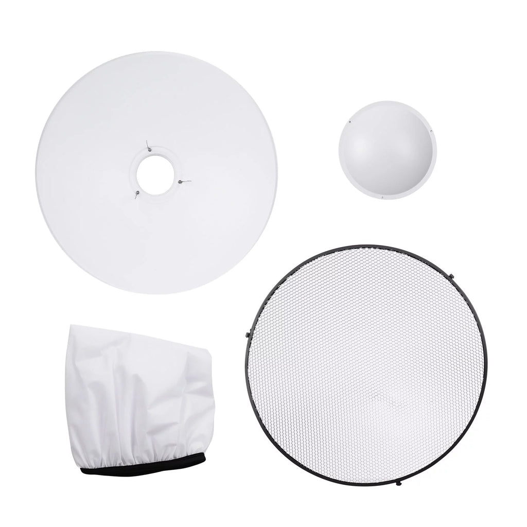 22 Inch Beauty Dish Reflector Diffuser with Honeycomb Soft Cloth X396578