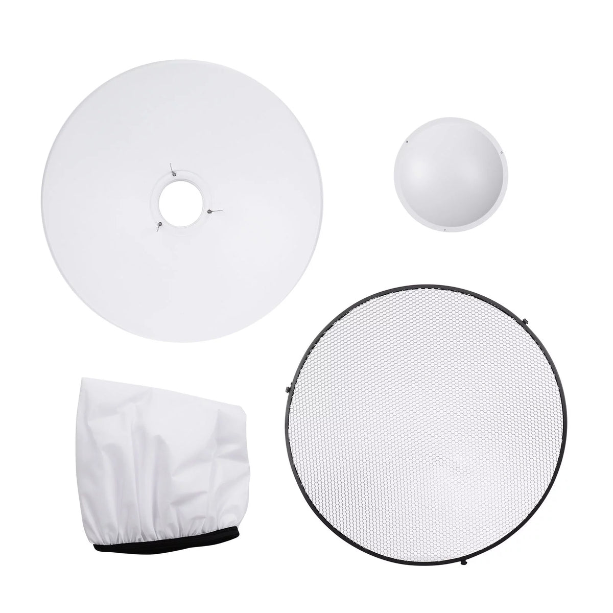 22 Inch Beauty Dish Reflector Diffuser with Honeycomb Soft Cloth X396578