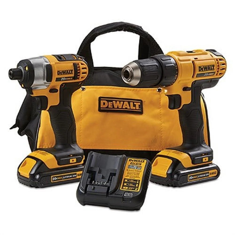 20V MAX Cordless Drill Driver/Impact Driver Combo Kit 1.3 Ah Lithium Ion J37415