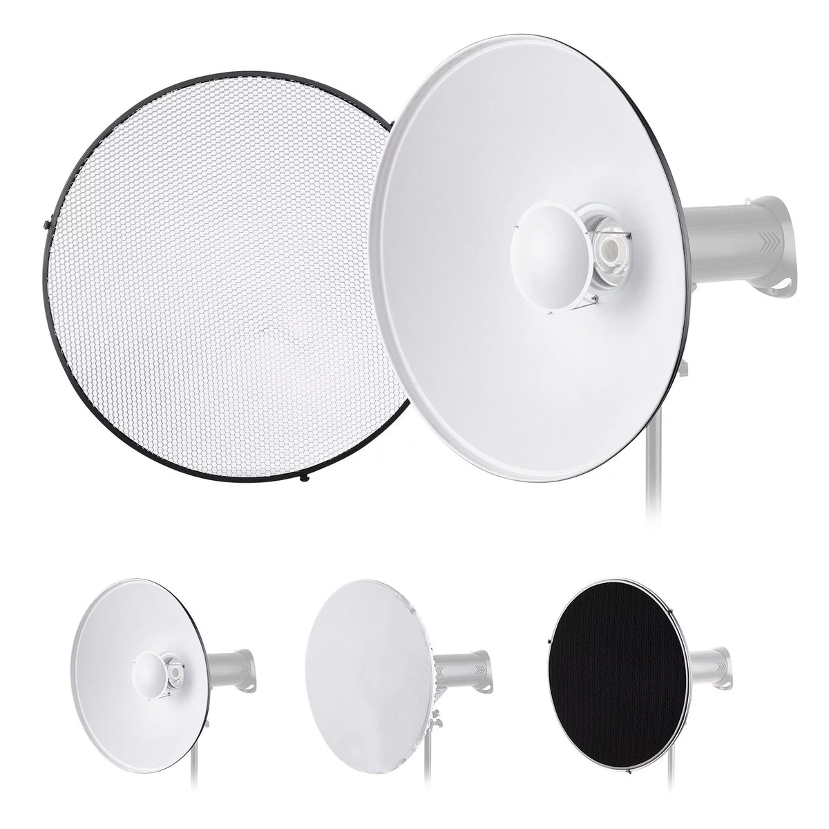 22 Inch Beauty Dish Reflector Diffuser with Honeycomb Soft Cloth X396578